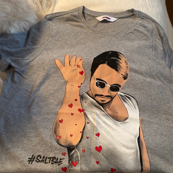 Saltbae Tshirt from the New York City Restaurant, new, never worn grey tshirt - Picture 1 of 4